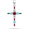 Brilio Silver Brilio Sidabrinis Original sidabrinis pendant Cross PT87WRBW
