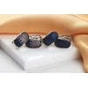 Brilio Silver Originalūs bronziniai auskarai su mėlynais cirkoniais EA1032RB