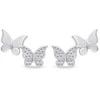 Brilio Silver Brilio Sidabrinis Žaismingi sidabriniai auskarai Butterflies EA632W