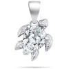 Brilio Silver Sidabrinis jewelry set with clear zircons Turtle SET233W (pendant, earrings)