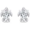 Brilio Silver Sidabrinis jewelry set with clear zircons Turtle SET233W (pendant, earrings)