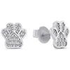 Brilio Silver Brilio Sidabrinis Playful sidabrinis Paws EA507W earrings