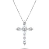 Brilio Silver Putojantis sidabrinis karoliai moterims Cross NCL176W