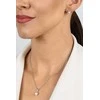 Brilio Silver Elegant auksinis-plated jewelry set with pearls SET290Y (pendant, earrings)