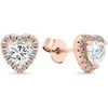 Brilio Silver Brilio Sidabrinis Romantic bronze earrings with zircons Hearts EA574R