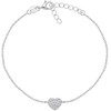 Brilio Silver Brilio Sidabrinis Romantic sidabrinis apyranke su širdele BR11AW