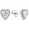 Brilio Silver Brilio Sidabrinis Romantic sidabrinis auskarai su cirkoniais Hearts EA574W