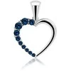 Brilio Silver Brilio Sidabrinis Romantic sidabrinis pendant with dark mėlynas zircons PT42WB