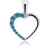 Brilio Silver Brilio Sidabrinis Romantic sidabrinis pendant with light mėlynas zircons PT42WA