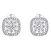 Brilio Silver Sparkling sidabrinis jewelry set with zircons SET217W (pendant, earrings)