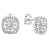 Brilio Silver Sparkling sidabrinis jewelry set with zircons SET217W (pendant, earrings)