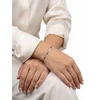 Brilio Silver Sidabrinė apyrankė su tamsiai mėlynais mėnulio karoliukais BRC183WB