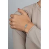 Brilio Silver Sidabrinė apyrankė su Mėlyna Opal Infinity BRC208WB