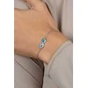 Brilio Silver Sidabrinė apyrankė su Mėlyna Opal Infinity BRC208WB