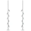 Brilio Silver Sidabrinis chain earrings Leaves with zircons EA1263W