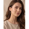 Brilio Silver Sidabrinis chain earrings with real pearls EA1286W