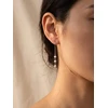 Brilio Silver Sidabrinis chain earrings with real pearls EA1286W