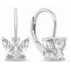 Brilio Silver Sidabriniai kabantys auskarai „Butterfly“ su cirkoniais EA1250W