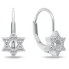 Brilio Silver Sidabrinis dangle earrings Glittering stars EA1277W