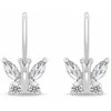 Brilio Silver Sidabriniai kabantys auskarai „Butterfly“ su cirkoniais EA1250W