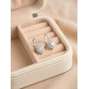Brilio Silver Sidabrinis dangle earrings Hearts with zircons EA1266W
