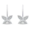 Brilio Silver Sidabrinis dangle earrings with zircons Butterfly EA1272W