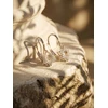 Brilio Silver Sidabrinis dangle earrings Glittering stars EA1277W