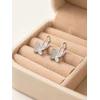 Brilio Silver Sidabrinis dangle earrings with zircons Butterfly EA1272W
