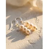 Brilio Silver Sidabrinis dangle earrings with real pearls EA1287W