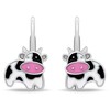 Brilio Silver Sidabriniai kabantys auskarai Cow EA1141W