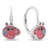 Brilio Silver Sidabriniai auskarai mergaitėms Peppa Pig EA1160W