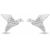 Brilio Silver Sidabriniai auskarai Origami paukštis su cirkoniais EA1183W