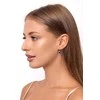 Brilio Silver Sidabrinis earrings with dark mėlynas zircons EA63WB