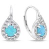 Brilio Silver Brilio Sidabrinis Sidabrinis earrings with mėlynas opals EA753WLB