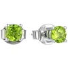 Brilio Silver Sidabrinis earrings with peridot SE10230B