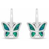 Brilio Silver Sidabrinis girls´ earrings Butterflies EA1239WB
