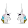 Brilio Silver Sidabrinis girls' earrings Unicorn EA1268W