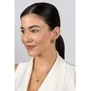 Brilio Silver Heart-shaped sidabrinis jewelry set with zircons SET273WB (pendant, earrings)