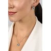 Brilio Silver Heart-shaped sidabrinis jewelry set with zircons SET273WLB (pendant, earrings)