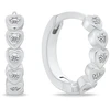 Brilio Silver Sidabrinis hoop earrings Hearts with zircons EA1257W