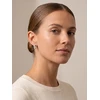Brilio Silver Sidabrinis hoop earrings Hearts with zircons EA1257W