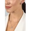Brilio Silver Sidabrinis jewelry set Hearts with zircons SET270W (pendant, earrings)