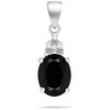 Brilio Silver Jewelry set with juodas cubic zirconia SET293WBC (pendant, earrings)