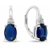 Brilio Silver Jewelry set with mėlynas cubic zirconia SET293WB (pendant, earrings)