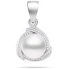 Brilio Silver Brilio Sidabrinis Sidabrinis jewelry set with real pearls SET268W (pendant, earrings)