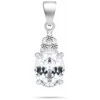 Brilio Silver Sidabrinis jewelry set with cubic zirconia SET293W (pendant, earrings)