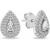 Brilio Silver Jewelry set with clear zircons Tear Drop SET284W (pakabukas, earrings)