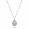 Brilio Silver Jewelry set with clear zircons Tear Drop SET284W (pakabukas, earrings)