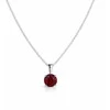 Brilio Silver Sidabrinis pakabukas with garnet SP10282B (chain, pendant)