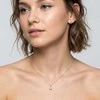 Brilio Silver Sidabrinis vėrinys su topazu SP10282G (grandinėlė, pakabukas)